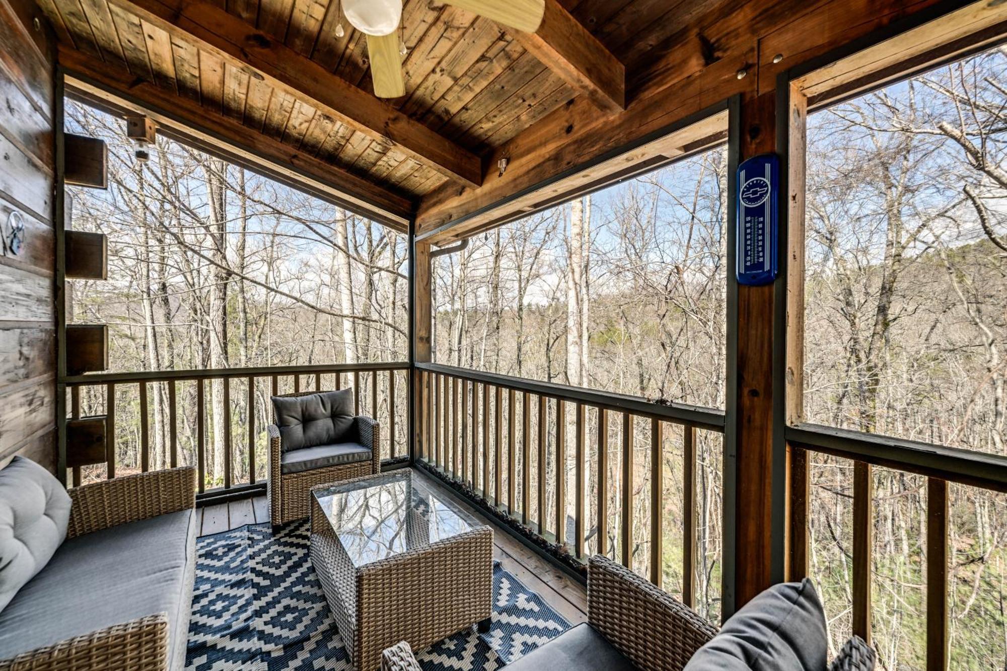 Bryson City Cabin With Hot Tub, Views And Pool Table! Luaran gambar