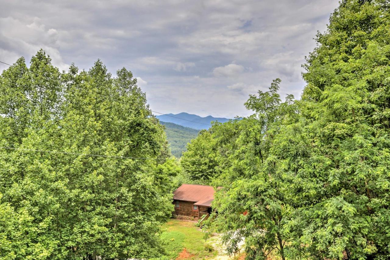 Bryson City Cabin With Hot Tub, Views And Pool Table! Luaran gambar